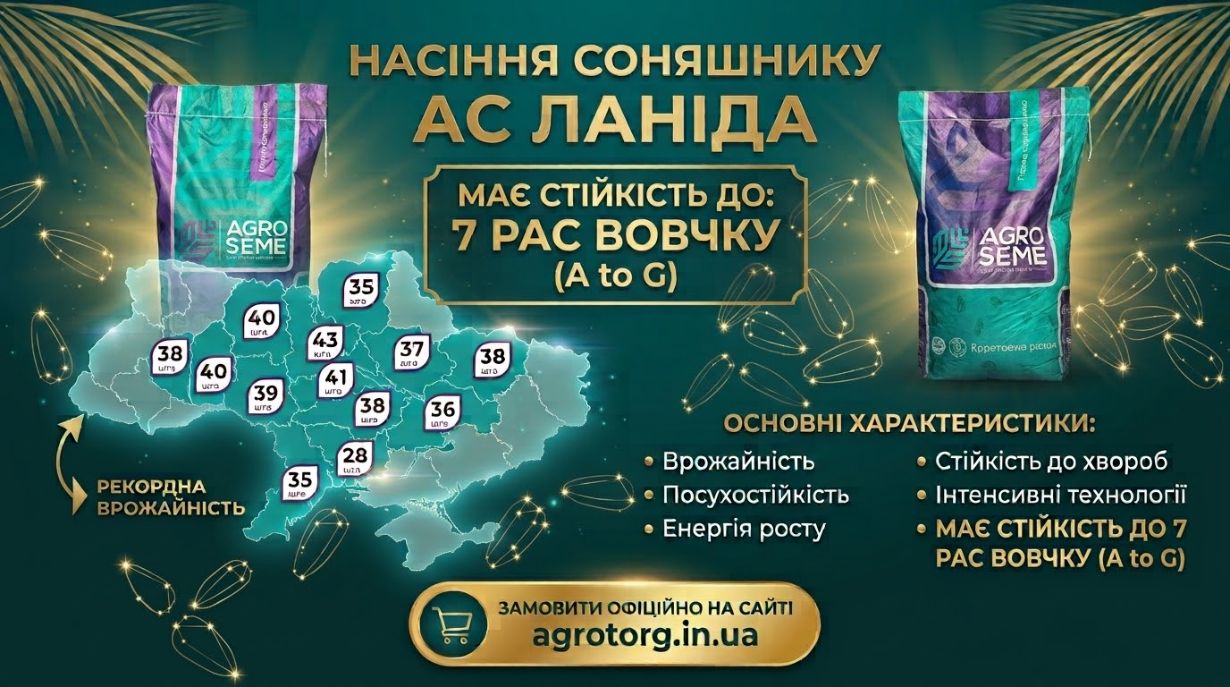 Соняшник АС Ланіда Агро Семе